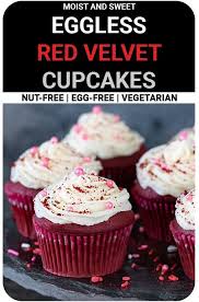 Eggless Red Velvet Cupcakes Vegan Red Velvet Cupcakes In 2020 Vegan Red Velvet Cupcakes Best Dessert Recipes Fun Desserts