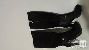 Prodám elegantní černé kozačky La Maria vel.37