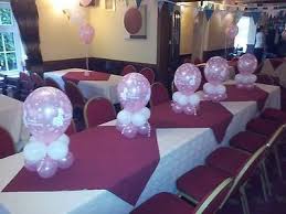 Christening Balloon Table Centre Piece Decoration Display Diy Kit To Make 10 Christening Balloons Christening Decorations Christening Table Decorations