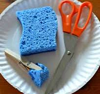 Easy Kids Painting with a DIY Sponge Brush - Innovation Kids Lab