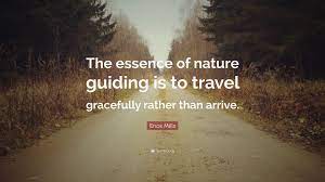 Courage is the most important of all the virtues because without courage, you can't practice any other virtue consistently. ― maya angelou. Enos Mills Quote The Essence Of Nature Guiding Is To Travel Gracefully Rather Than Arrive