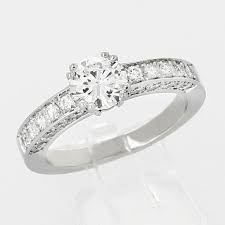 Jewelrypalace 3ct magnifique bagues de fiançaille femme alliance mariage anniversaire en argent sterling 925 en zircone cubique de synthèse cz de. Solitaire Femme Or Et Diamants Diana Tellor Diamantaire