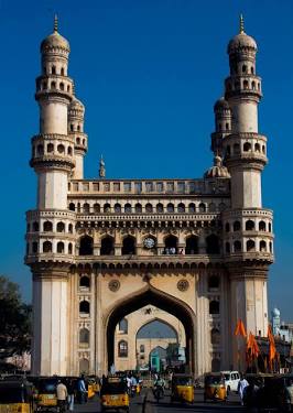 The historic Charminar in Hyderabad, AI generated
