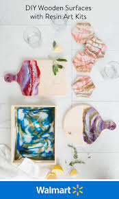 Personalize Wooden Surfaces With Resin Art Kits Walmart Com Resin Crafts Resin Art Diy Resin Art