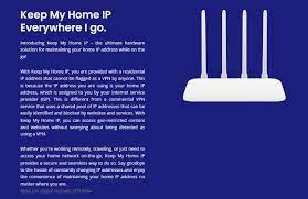 Keep My Home IP - Keeps My Home IP address everywhere I go