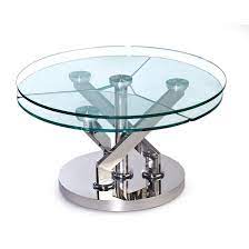 Brown and black metal base wooden nesting set of 3 coffee end tables. Orren Ellis Tupelo Extendable Pedestal Coffee Table With Storage Wayfair