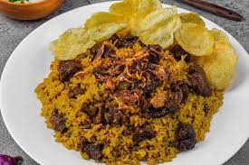 Saking merakyatnya nasi goreng, banyak sekali resep bumbu nasi goreng yang dikreasikan dari kuliner ini. 5 Resep Nasi Kambing Berbumbu Dari Nasi Goreng Sampai Nasi Kebuli Halaman All Kompas Com