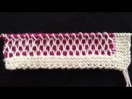 Detailed embroidery roses and chrysanthemums. Two Colour Knitting Pattern Youtube Two Color Knitting Patterns Knit Stitch Patterns Knitting Patterns