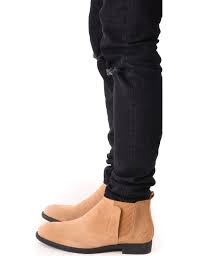 | les chaussures préférées de nombreuses fashionistas: Chelsea Boots Aus Rauleder Mit Gummeinsatz Jeans Industry