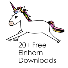 Dann kann es das einhorn und die sterne farbig ausmalen. Vanilleblau Trendtier Einhorn Free Printables Und Downloads