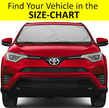 Buy Windshield Sun Shade Easy Select Chart With Your Vehicle