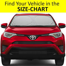 buy windshield sun shade easy select chart with your vehicle