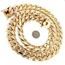 Information and other details required to buy your chain. 1 5 Kilo Miami Cuban Link Chain 14k Solid Gold Necklace For Men 100377