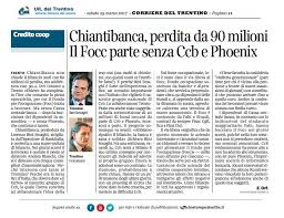 However, in 2016 the bank demutualized. Chiantibanca Perdita Da 90 Milioni Il Focc Parte Senza Ccb E Phoenix Uiltn