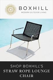 Straw Rope Lounge Chair Used Outdoor Furniture Modern Outdoor Living Outdoor Style