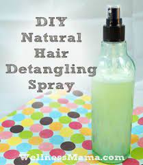 Natural Hair Detangling Spray Chemical Free Diy Recipe Natural Hair Diy Homemade Hair Products Hair Detangler