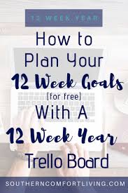 Plan Your 12 Week Goals With This Free 12 Week Year Trello Board How To Plan Management Tips Time Management Tips