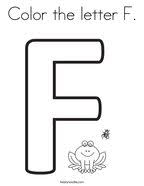 Download and print for free. Letter F Coloring Pages Twisty Noodle