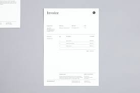 Invoice Minimal Black And White Visual Identity By And For The Workbench Invoice Design Invoice Layout Letterhead Design