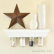 I spray painted the lids flat black as i wanted the lids to blend in with the shelving. 65 Great Mason Jar Ideas Easy Crafts And Decor For Mason Jars