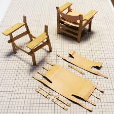 Carefully Handcrafted 1 5 Scale Model Of The Spanish Chair Made From Flawless Selections Of Oak And Natural Leather B Spanish Chairs Fredericia Furniture Chair