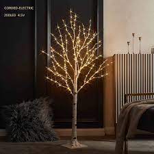 Lighted colourful birch tree 16 colors changing christmas tree light remote 5ft 29v plug artificial purple green branch lights for indoor outdoor holiday porch bedroom st patricks day decoration. Amazon Com Litbloom Lighted Birch Twig Tree With Fairy Lights 4ft 200led Warm White For Indoor Outdoor Home Decoration Home Kitchen