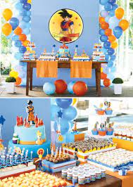 Set of 68 pcs dragon ball z theme birthday party supplies and decorations for 10 guests include favors bags plates table cover decor kit. Dragon Ball Z Party Hostess With The Mostess