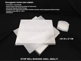 Cek harga kertas warna secara online di indonesia | temukan berbagai kupon & diskonnya sekarang! Jual Kertas Nasi Burger Kertas Minyak Uk 25x27 Cm Isi 100 Lbr Kab Tangerang Press Budgetku Tokopedia