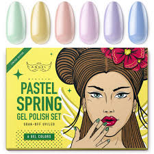 Buy Angel Professional Gel Polish Set, 6 Colors, for Professional Nail Art  & Home DIY, 6 Btls 0.33OZ