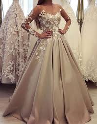 Elegant Lace Satin Long Prom Dress Long Sleeve Evening Dress Customized Service Prom Dresses Long With Sleeves Prom Dresses With Sleeves Lace Top Long Sleeve