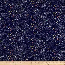stof fabrics denmark rocking horse allover constellation blue discount designer fabric fabric com