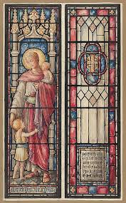 Designed And Drawn By D Maitland Armstrong American 1836 1918 Suffer The Little Children To C Stained Glass Art Stained Glass Windows Church Stained Glass