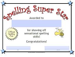 Printable Award For Spelling Super Teacher Worksheets Star Students Spelling
