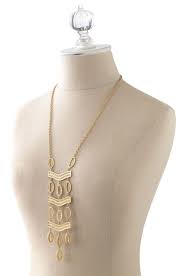 Vintage Inspired Long Gold Lattice Necklace Kimberly Necklace Stylist Lounge Stella Lace Necklace Fashion Accessories Jewelry Nameplate Necklace Silver