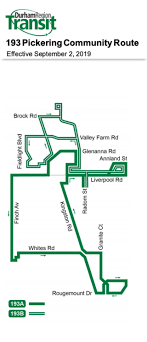 Durham Region Transit Map Durham Region Transit Route 193 'Pickering Community Bus' - Cptdb Wiki