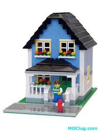 Pick Up The Pieces And Build A Lego House Lego Moc Light Blue House Lego Design Lego House Lego Diy