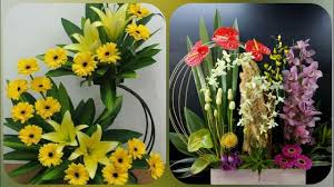 Flowers are arranged in floral foam for long lasting freshness and easy display. Singapore Flower Decoration Stylish Flower Arrangements Home Decor Centretable Show Pice Ideas Youtube