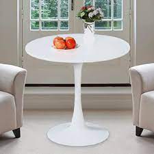 Small round metal dining table. Buy Round Dining Table Modern Round Table With Metal Legs For Small Spaces Dining Table Kitchen Table End Table Leisure Tea Coffee Table Pedestal Table Online In Vietnam B097q3dhs1