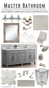 Along with the unusual tub shape, this modern farmhouse bathroom by chango & co. Modern Farmhouse Master Bathroom Inspiration Sugar Maple Notes