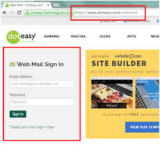 Logging Into Your Domain Email Account Via Webmail Doteasy Web Hosting Canada