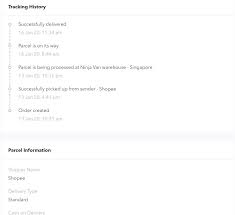 Ninja van malaysia tracking details. Ninjavan Tracking Singapore Online