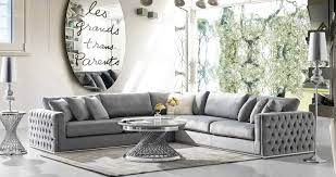 Without a doubt, sectional sofas are extremely popular. Envy Platinum Grey Velvet Tufted Sectional Las Vegas Furniture Store Modern Home Furniture Cornerstone Furniture