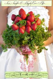 Learn how to make a wedding bouquet, or a bouquet for spring! Strawberry Wedding Bouquet 3 3 3 This And Eco Friendly Wedding Strawberries Wedding Flower Alternatives Alternative Wedding Bouquet
