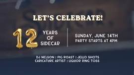 SIDECAR IS TURNING 12