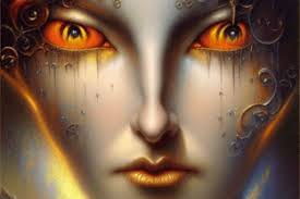 Sad Angel Face Graphic by Thomas Kinkade Karol Bak and Wendy Froud ·  Creative Fabrica