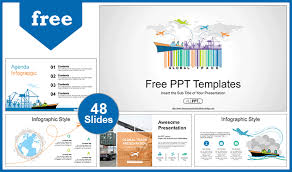 Vous trouverez ici les meilleures templates powerpoint gratuits. Global Logistics Network Powerpoint Templates For Free