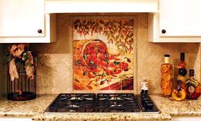 Mexican Kitchen Backsplash Pepper Pail Mural Tiles By Linda Paul I Need Ristras Kitchen Canvas Art Backsplash Mural Rooster Kitchen Decor