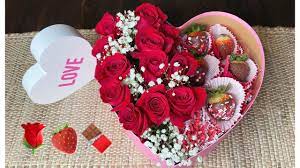 Be the first to review heart shape rose flower box cancel reply. Flower And Chocolate Covered Strawberry Heart Box Diy Super Simple Step By Step Youtube