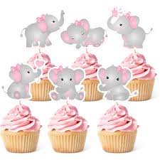48 count (pack of 1) 4.6 out of 5 stars 211. 48pcs Pink Elephant Little Peanut Cupcake Toppers It Is A Girl Baby Shower Cupcake Picks Decoration Baby Girl Birthday Party Supplies Amazon Com Grocery Gourmet Food