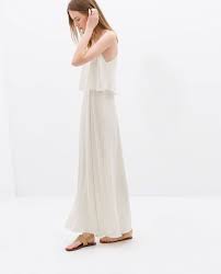 Say yes to the dress! Details About All Size Zara Maxi Dress With Fine Straps Long Draped Double Layered Dress Dresses Fashion Traditional Dresses